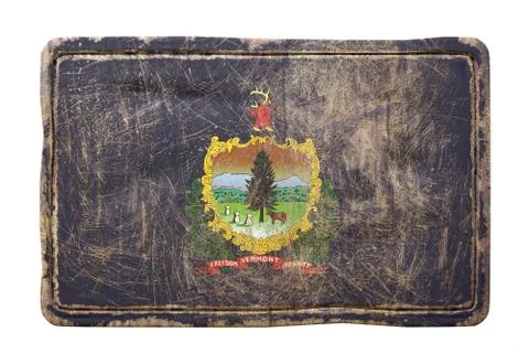 Old Vermont State flag Stock Illustration