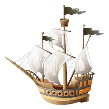 Old vessel Stock Illustration