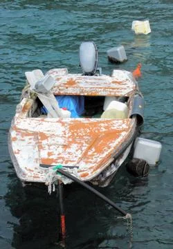 Old vessel by winter Stock Photos