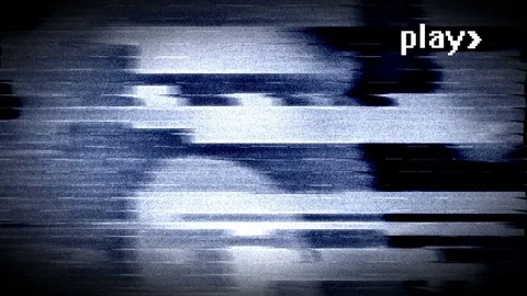 Old VHS tape playing Stock Footage