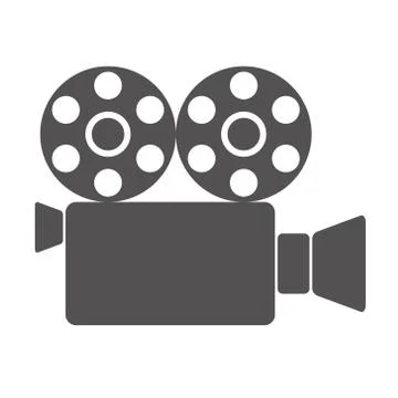 Old video camera icon, stock vector illustration Stock-Illustration