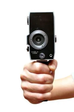 Old video camera Stock Photos