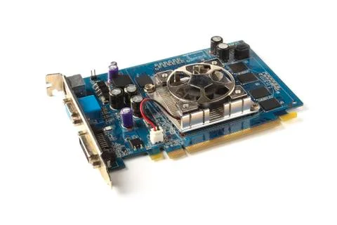 Old video card from a computer Stock Photos