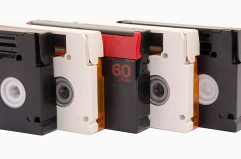 Old video cassettes Stock Photos