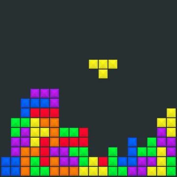 Old video game background Stock Illustration