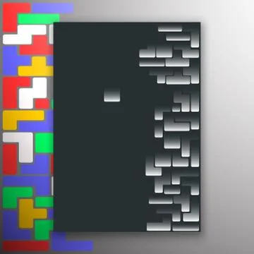 Old video game bricks background Illustrazione stock