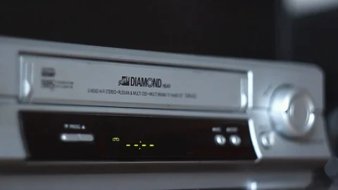 Old Video Recorder. Side view. Stock Footage 125513840