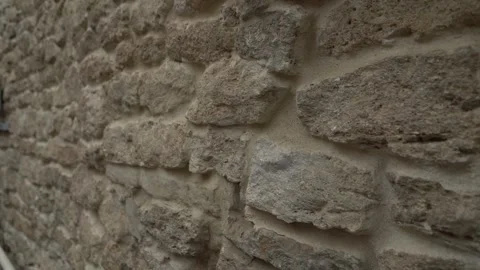 Old viewed bricks decorated wall Stock Footage 253786282