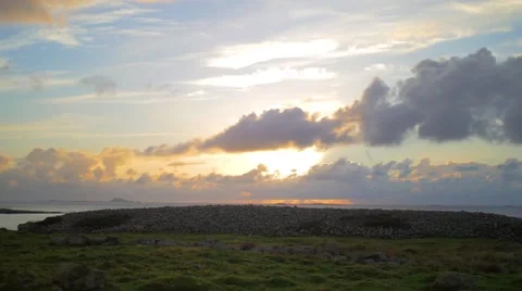 Old Viking grave Stock Footage 42645943
