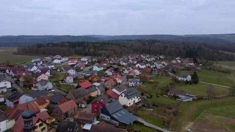 Old village on the hill Stock Footage 174269845
