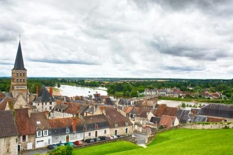 Old Village Rooftop View Stock Photos