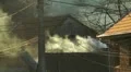 old village in smoke HD Footage