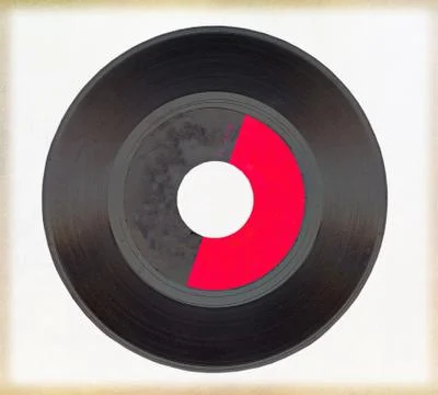 Old vinal record Stock Illustration