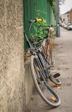 Old vintage bicycle Foto stock