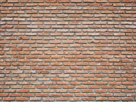 Old vintage brick wall Texture Design. Empty red brick Background for Stock Photos