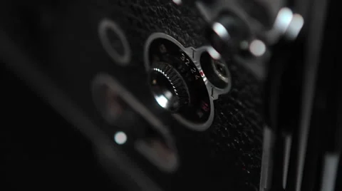 Old Vintage Camera close up Stock Footage 61361386