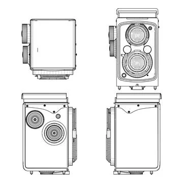 Old Vintage Camera Stock Illustration