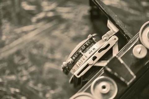 Old vintage camera. Stock Photos