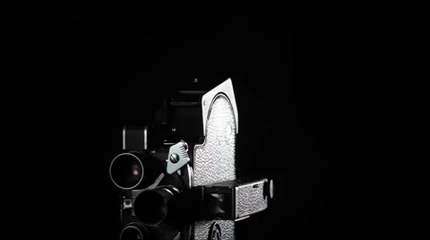 Old Vintage Camera turning arround Stock Footage 61361218