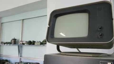 Old Vintage Computer Screen.  Stock Footage 121725867