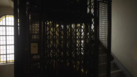 Old vintage elevator. Stock Footage 315169919