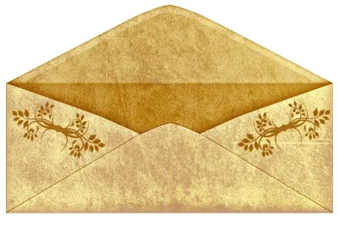 Old vintage envelope Stock Illustration