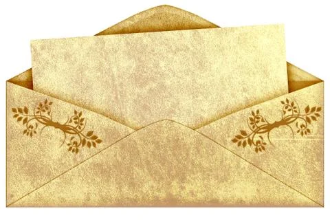Old vintage envelope Stock Illustration