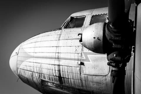 Old vintage jet engine Stock Photos