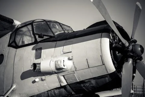 Old vintage jet engine Stock Photos