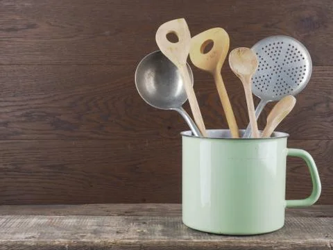 Old vintage kitchen tools Stock Photos