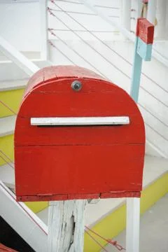 Old vintage mailboxes. Stock Photos