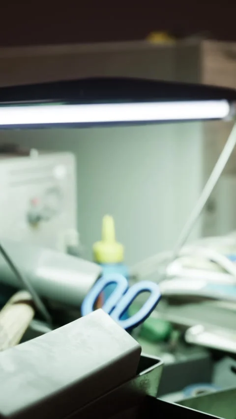 Old vintage personal computer workspace Stock Footage 267870129