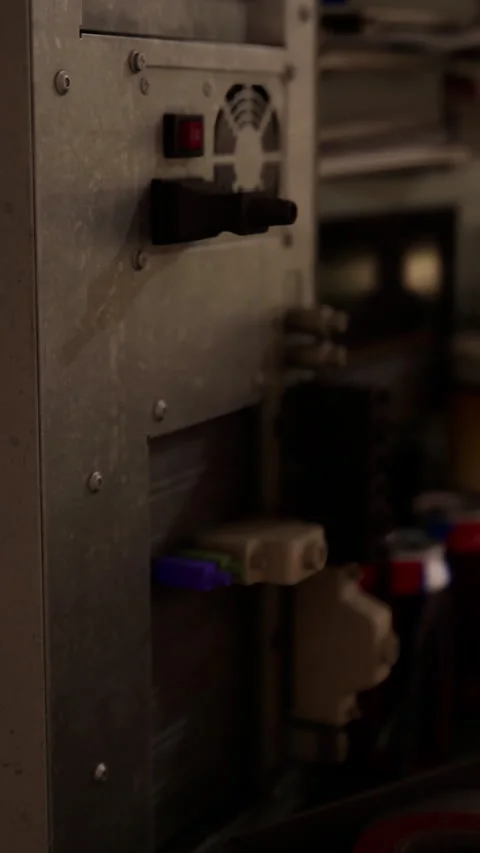 Old vintage personal computer workspace Stock Footage 276332873