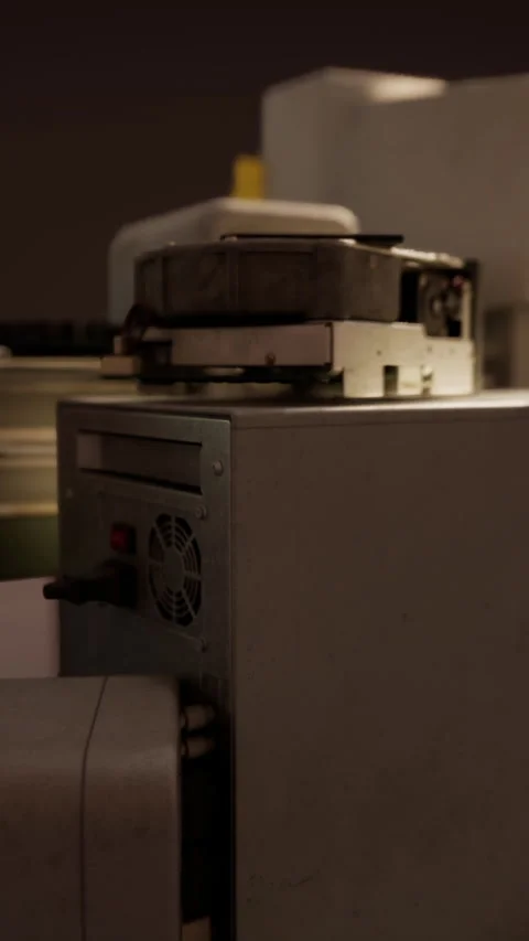 Old vintage personal computer workspace Stock Footage 277433763