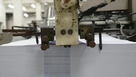 Old vintage printing. Stock Footage 116739922