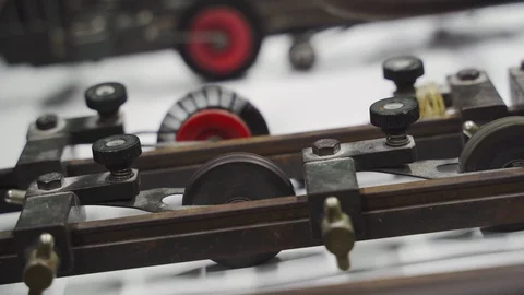 Old vintage printing. Stock Footage 116740149