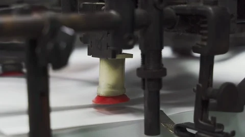 Old vintage printing. Stock Footage 116740275