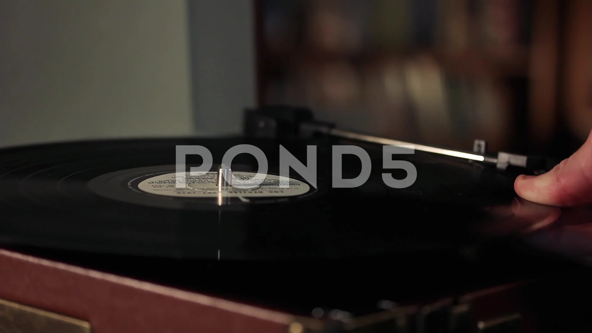 Old Vintage Record Player Close Up Stock Video Pond5