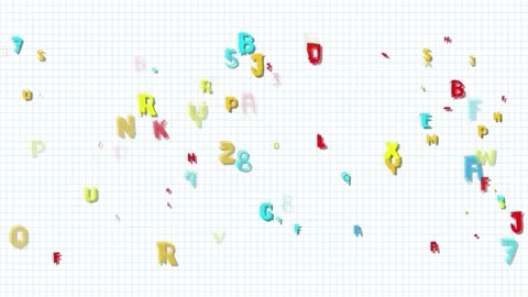 Old vintage Ruler Notebook sheet, textured background, motion graphic.Letters Stock Footage 131526391