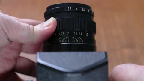 The old vintage soviet reflex medium format. Stock Footage 168324706