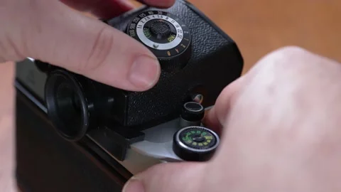 The old vintage soviet reflex medium format. Stock Footage 168324832