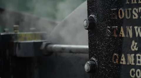 Old , Vintage steam Engine #27 Stock Footage 54960606