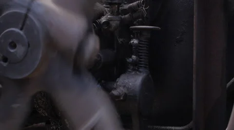 Old , Vintage steam Engine #8 Vidéo 54960502