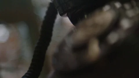 Old vintage telephone Stock Footage 76557768