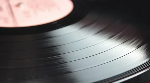 Old Vinyl 7 Video stock 61342938