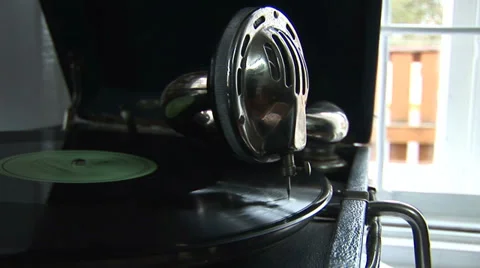 Old vinyl disc 2 Stock Footage 32175799