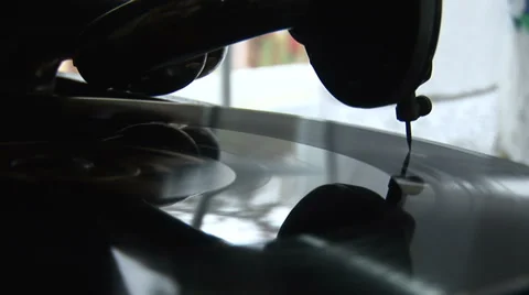 Old vinyl disc 4 Stock-Footage 32174680