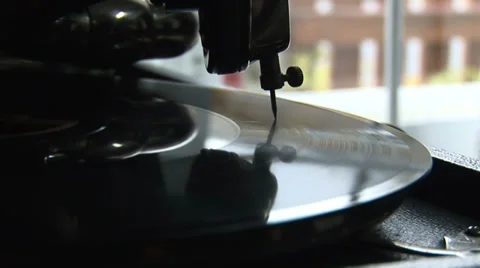Old vinyl disc 6 Stock-Footage 32175419