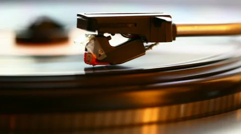Old vinyl player Stock Footage 770717