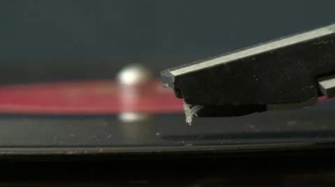 Old vinyl record, Turntable Stylus Stock Footage 10790101
